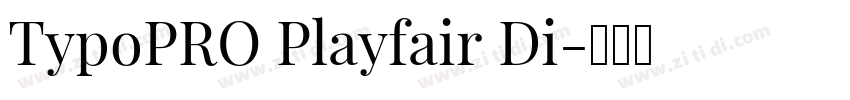 TypoPRO Playfair Di字体转换
